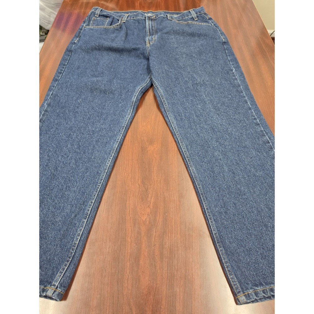 Rural King Original Work Jeans Mens 40x28 Blue Denim 100% Cotton Relaxed Fit NWT